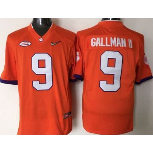 Clemson Tigers #9 Wayne Gallman II Orange 2016 National Championship Stitched NCAA Jersey Clemson Tigers #9 Wayne Gallman II Orange 2016 National Championship Stitched NCAA Jersey