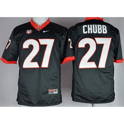 Georgia Bulldogs #27 Nick Chubb Black Limited Stitched NCAA Jersey Georgia Bulldogs #27 Nick Chubb Black Limited Stitched NCAA Jersey