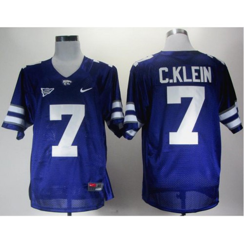Kansas State Wildcats 7 Collin Klein Purple Big 12 Patch College Football NCAA Jerseys Kansas State Wildcats 7 Collin Klein Purple Big 12 Patch College Football NCAA Jerseys