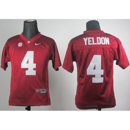 Kids Alabama Crimson Tide 4 T.J Yeldon Red 2012 SEC Patch College Football NCAA Jerseys Kids Alabama Crimson Tide 4 T.J Yeldon Red 2012 SEC Patch College Football NCAA Jerseys