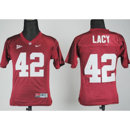 Kids Alabama Crimson Tide 42 Eddie Lacy Red College Football NCAA Jersey Kids Alabama Crimson Tide 42 Eddie Lacy Red College Football NCAA Jersey