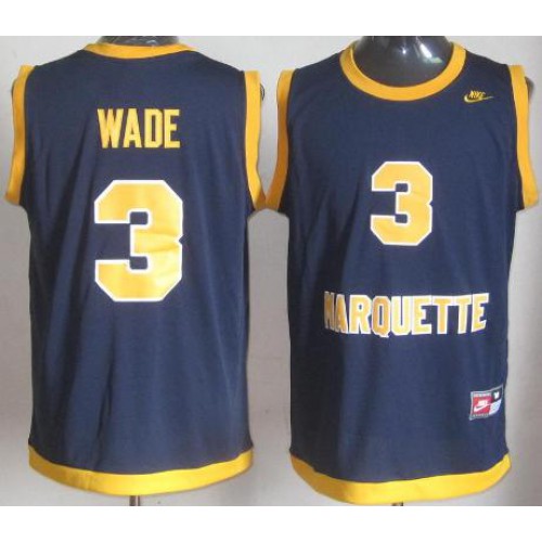 Marquette Golden Eagles 3# Dwyane Wade Navy Blue College Basketball NCAA Jerseys Cheap Marquette Golden Eagles 3# Dwyane Wade Navy Blue College Basketball NCAA Jerseys Cheap