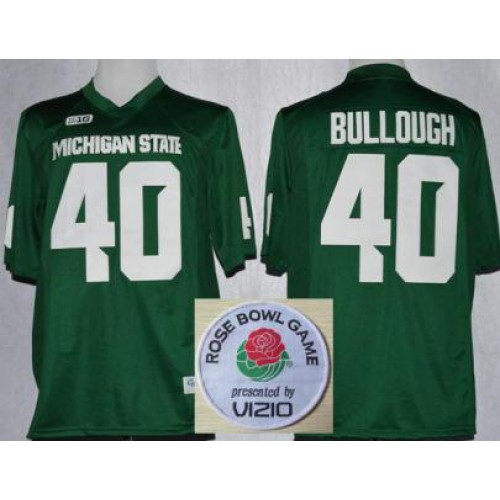 Michigan State 40 Max Bullough Green College Football NCAA Jerseys 2014 Rose Bowl Game Patch Michigan State 40 Max Bullough Green College Football NCAA Jerseys 2014 Rose Bowl Game Patch