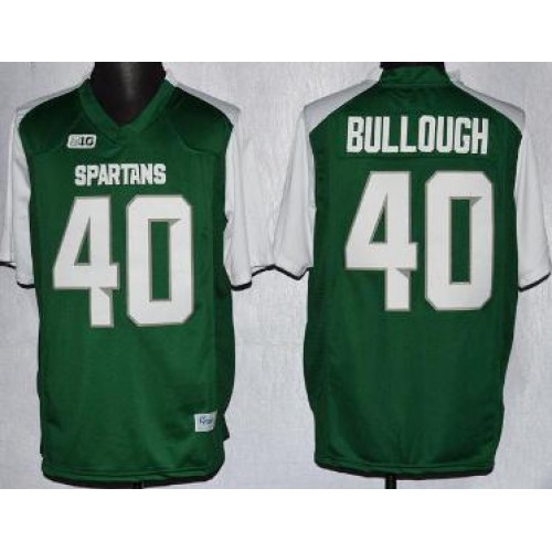 Michigan State 40 Max Bullough Green White College Football NCAA Jerseys Michigan State 40 Max Bullough Green White College Football NCAA Jerseys