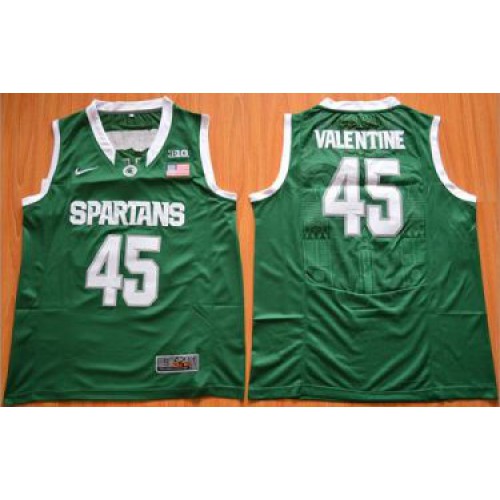 Michigan State Spartans #45 Denzel Valentine Green Authentic Basketball Stitched NCAA Jersey Michigan State Spartans #45 Denzel Valentine Green Authentic Basketball Stitched NCAA Jersey