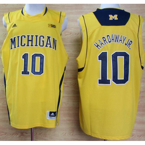 Michigan Wolverines 10 Tim Hardaway Big 10 Patch Yellow NCAA Basketball Jerseys Michigan Wolverines 10 Tim Hardaway Big 10 Patch Yellow NCAA Basketball Jerseys