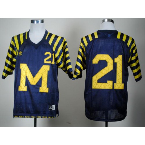Michigan Wolverines 21# Desmond Howard Navy Blue Under The Lights College Football Jersey Michigan Wolverines 21# Desmond Howard Navy Blue Under The Lights College Football Jersey