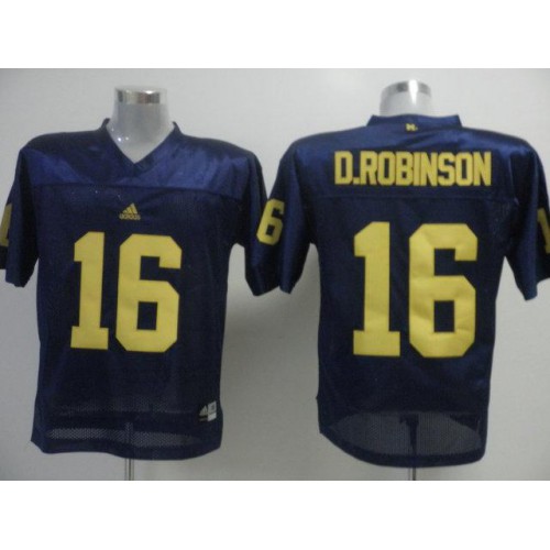 Michigan Wolverines 16 Denard Robinson Navy Blue NCAA Jerseys Michigan Wolverines 16 Denard Robinson Navy Blue NCAA Jerseys