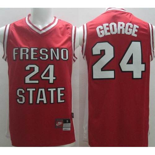 Nike Fresno State Bulldogs 24 Paul George Red NCAA Basketball Jersey Nike Fresno State Bulldogs 24 Paul George Red NCAA Basketball Jersey