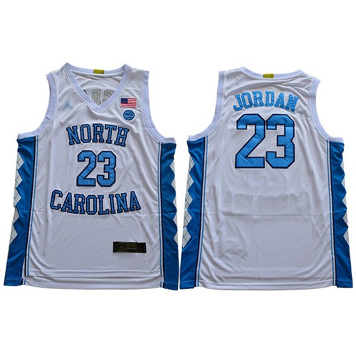 North Carolina #23 Michael Jordan White Stitched College Jersey North Carolina #23 Michael Jordan White Stitched College Jersey