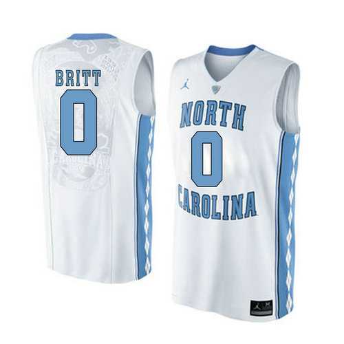 North Carolina Tar Heels #0 Nate Britt White College Basketball Jersey North Carolina Tar Heels #0 Nate Britt White College Basketball Jersey