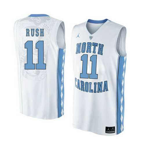 North Carolina Tar Heels #11 Shea Rush White College Basketball Jersey North Carolina Tar Heels #11 Shea Rush White College Basketball Jersey