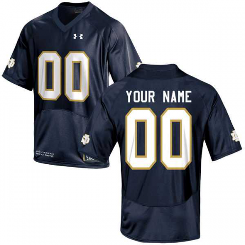 Notre Dame Fighting Irish Under Armour Navy Blue Custom College Football NCAA Jerseys Notre Dame Fighting Irish Under Armour Navy Blue Custom College Football NCAA Jerseys