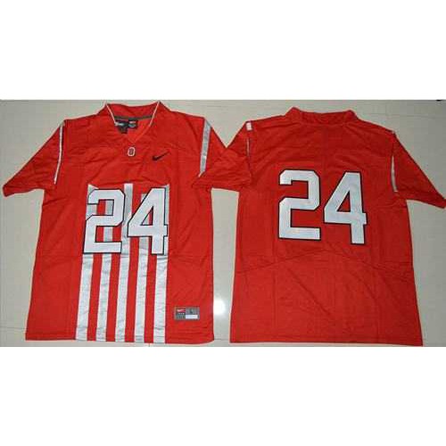 Ohio State Buckeyes #24 Malik Hooker Red 1917 Throwback Limited Stitched NCAA Jersey Ohio State Buckeyes #24 Malik Hooker Red 1917 Throwback Limited Stitched NCAA Jersey