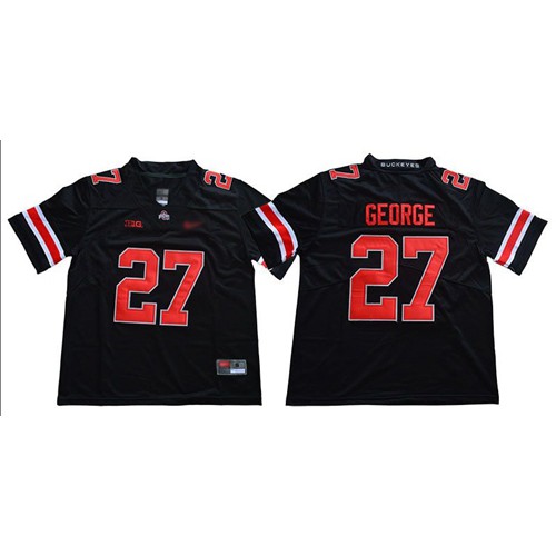 Ohio State Buckeyes #27 Eddie George Blackout Limited Stitched College Jersey Ohio State Buckeyes #27 Eddie George Blackout Limited Stitched College Jersey