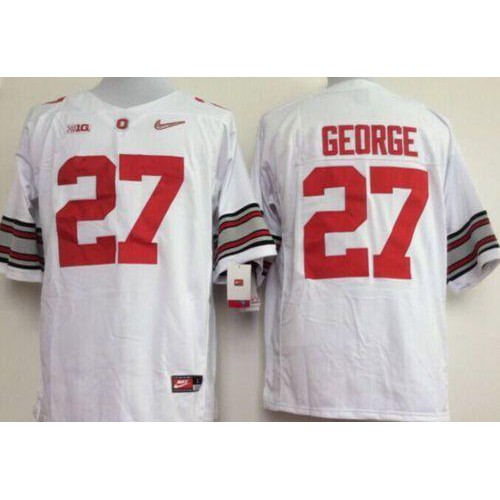 Ohio State Buckeyes #27 Eddie George White Stitched NCAA Jersey Ohio State Buckeyes #27 Eddie George White Stitched NCAA Jersey