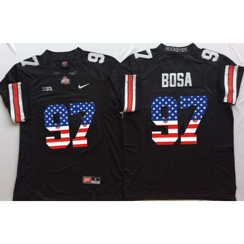 Ohio State Buckeyes #97 Joey Bosa Black USA Flag College Football Jersey Ohio State Buckeyes #97 Joey Bosa Black USA Flag College Football Jersey