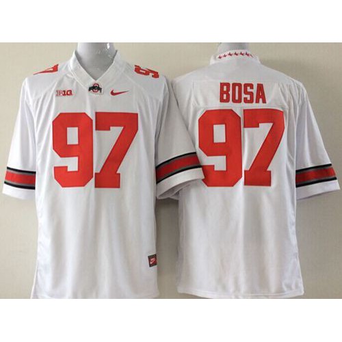 Ohio State Buckeyes #97 Joey Bosa White Limited Stitched NCAA Jersey Ohio State Buckeyes #97 Joey Bosa White Limited Stitched NCAA Jersey