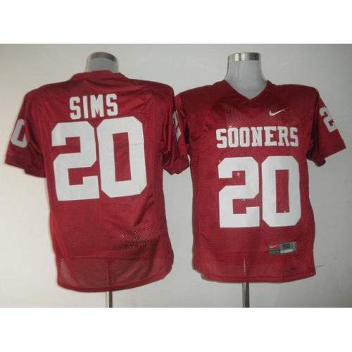 Oklahoma Sooners 20 Billy Sims Red NCAA Jersey Oklahoma Sooners 20 Billy Sims Red NCAA Jersey