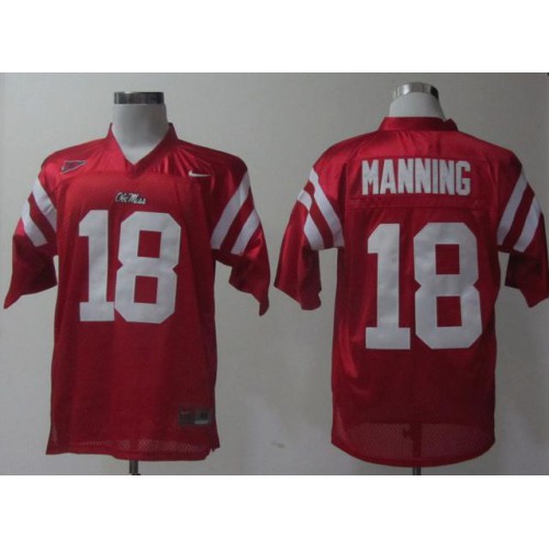 Ole Miss Rebels 18 Achie Manning Red College Football NCAA Jerseys Ole Miss Rebels 18 Achie Manning Red College Football NCAA Jerseys