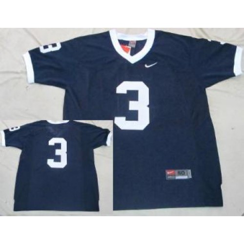 Penn State Nittany Lions 3 Blue NCAA Jersey Penn State Nittany Lions 3 Blue NCAA Jersey