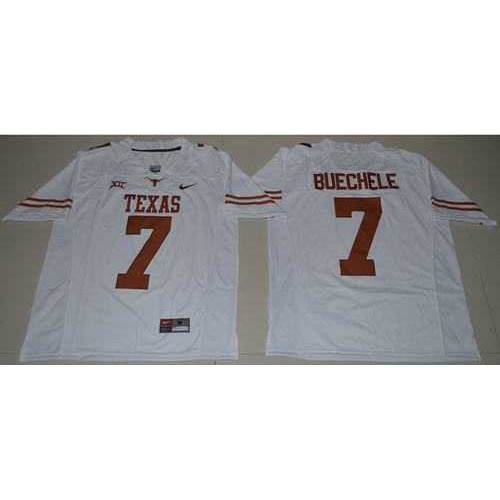 Texas Longhorns #7 Shane Buechele White Limited Stitched NCAA Jersey Texas Longhorns #7 Shane Buechele White Limited Stitched NCAA Jersey
