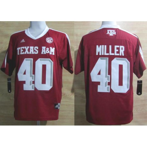 Texas A&M Aggies 40 Von Miller Red College Football NCAA Jersey Texas A&M Aggies 40 Von Miller Red College Football NCAA Jersey