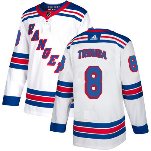 Adidas New York Rangers #8 Jacob Trouba White Road Authentic Stitched NHL Jersey Adidas New York Rangers #8 Jacob Trouba White Road Authentic Stitched NHL Jersey