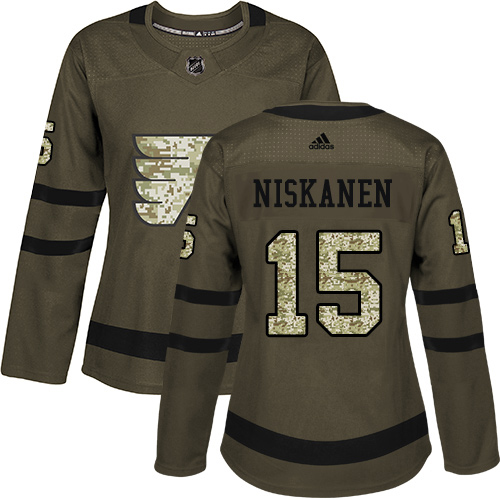 Adidas Philadelphia Flyers #15 Matt Niskanen Green Salute to Service Womens Stitched NHL Jersey Adidas Philadelphia Flyers #15 Matt Niskanen Green Salute to Service Womens Stitched NHL Jersey