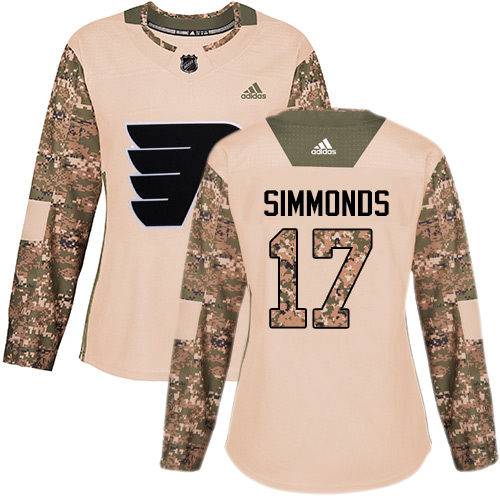 Adidas Philadelphia Flyers #17 Wayne Simmonds Camo Authentic 2017 Veterans Day Womens Stitched NHL Jersey Adidas Philadelphia Flyers #17 Wayne Simmonds Camo Authentic 2017 Veterans Day Womens Stitched NHL Jersey