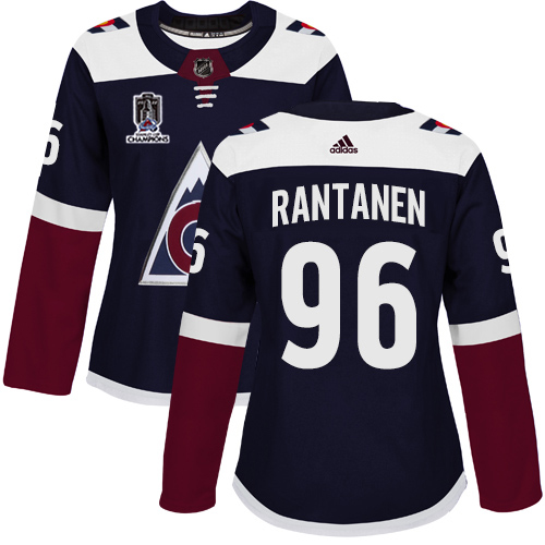 Adidas Colorado Avalanche #96 Mikko Rantanen Navy Womens 2022 Stanley Cup Champions Alternate Authentic Stitched NHL Jersey Womens Adidas Colorado Avalanche #96 Mikko Rantanen Navy Womens 2022 Stanley Cup Champions Alternate Authentic Stitched NHL Jersey Womens