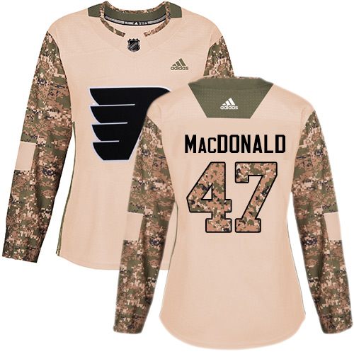 Adidas Philadelphia Flyers #47 Andrew MacDonald Camo Authentic 2017 Veterans Day Womens Stitched NHL Jersey Adidas Philadelphia Flyers #47 Andrew MacDonald Camo Authentic 2017 Veterans Day Womens Stitched NHL Jersey