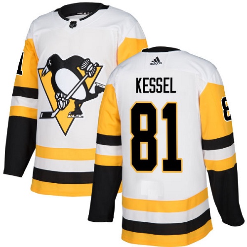 Adidas Pittsburgh Penguins #81 Phil Kessel White Road Authentic Stitched Youth NHL Jersey Adidas Pittsburgh Penguins #81 Phil Kessel White Road Authentic Stitched Youth NHL Jersey