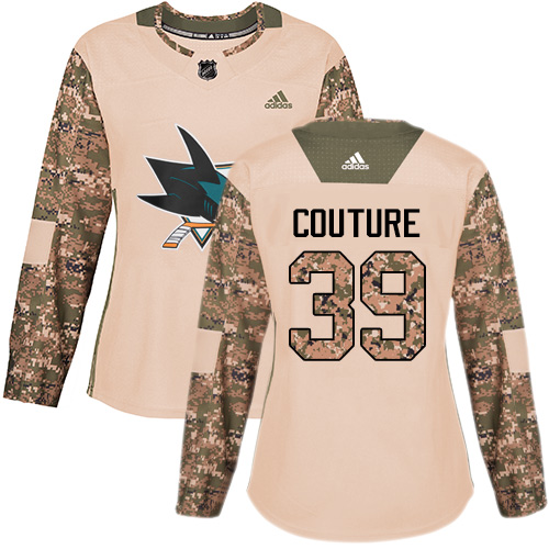 Adidas San Jose Sharks #39 Logan Couture Camo Authentic 2017 Veterans Day Womens Stitched NHL Jersey Adidas San Jose Sharks #39 Logan Couture Camo Authentic 2017 Veterans Day Womens Stitched NHL Jersey