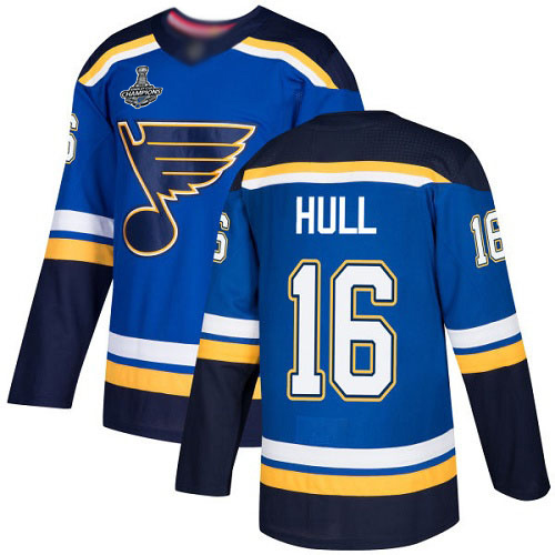 Adidas St. Louis Blues #16 Brett Hull Blue Home Authentic Stanley Cup Champions Stitched NHL Jersey Adidas St. Louis Blues #16 Brett Hull Blue Home Authentic Stanley Cup Champions Stitched NHL Jersey