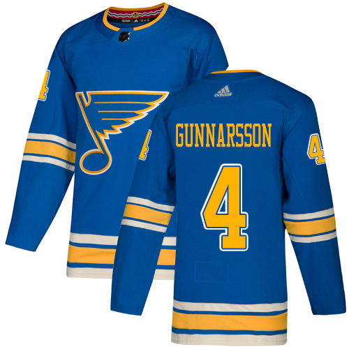 Adidas St. Louis Blues #4 Carl Gunnarsson Light Blue Alternate Authentic Stitched NHL Jersey Adidas St. Louis Blues #4 Carl Gunnarsson Light Blue Alternate Authentic Stitched NHL Jersey