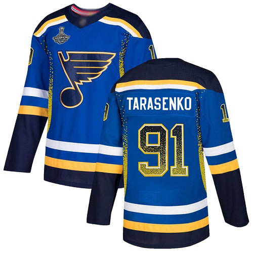 Adidas St. Louis Blues #91 Vladimir Tarasenko Blue Home Authentic Drift Fashion Stanley Cup Champions Stitched NHL Jersey Adidas St. Louis Blues #91 Vladimir Tarasenko Blue Home Authentic Drift Fashion Stanley Cup Champions Stitched NHL Jersey