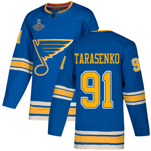 Adidas St. Louis Blues #91 Vladimir Tarasenko Blue Alternate Authentic Stanley Cup Champions Stitched Youth NHL Jersey Adidas St. Louis Blues #91 Vladimir Tarasenko Blue Alternate Authentic Stanley Cup Champions Stitched Youth NHL Jersey