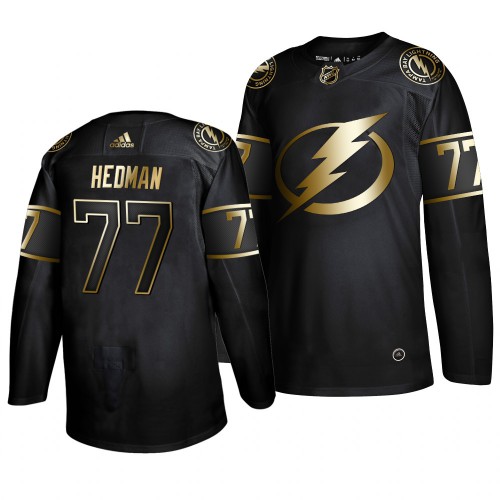 Adidas Tampa Bay Lightning #77 Victor Hedman Mens 2019 Black Golden Edition Authentic Stitched NHL Jersey Adidas Tampa Bay Lightning #77 Victor Hedman Mens 2019 Black Golden Edition Authentic Stitched NHL Jersey