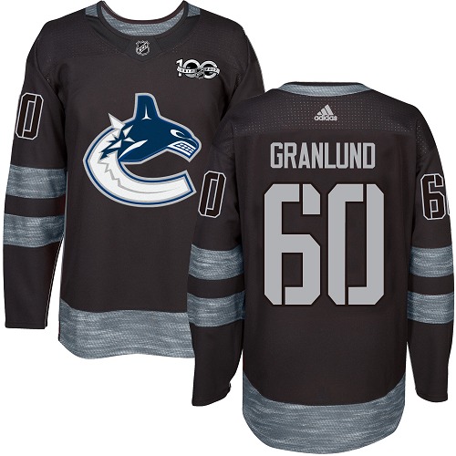 Adidas Vancouver Canucks #60 Markus Granlund Black 1917-2017 100th Anniversary Stitched NHL Jersey Adidas Vancouver Canucks #60 Markus Granlund Black 1917-2017 100th Anniversary Stitched NHL Jersey
