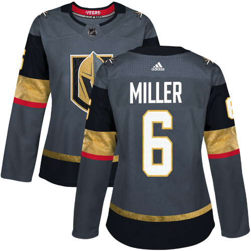 Adidas Vegas Golden Knights #6 Colin Miller Grey Home Authentic Womens Stitched NHL Jersey Adidas Vegas Golden Knights #6 Colin Miller Grey Home Authentic Womens Stitched NHL Jersey