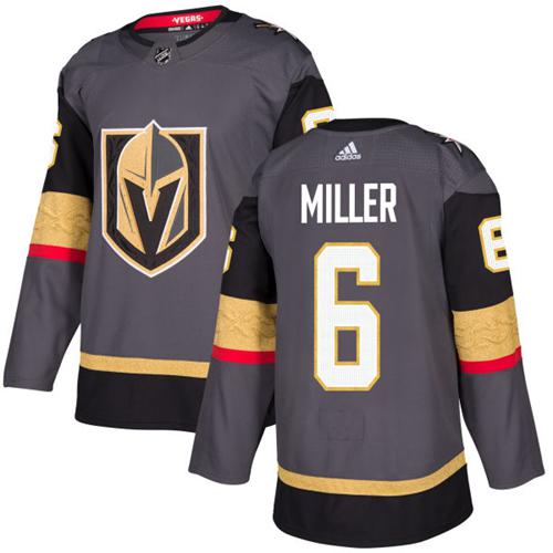 Adidas Vegas Golden Knights #6 Colin Miller Grey Home Authentic Stitched NHL Jersey Adidas Vegas Golden Knights #6 Colin Miller Grey Home Authentic Stitched NHL Jersey
