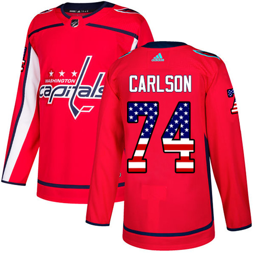 Adidas Washington Capitals #74 John Carlson Red Home Authentic USA Flag Stitched Youth NHL Jersey Adidas Washington Capitals #74 John Carlson Red Home Authentic USA Flag Stitched Youth NHL Jersey