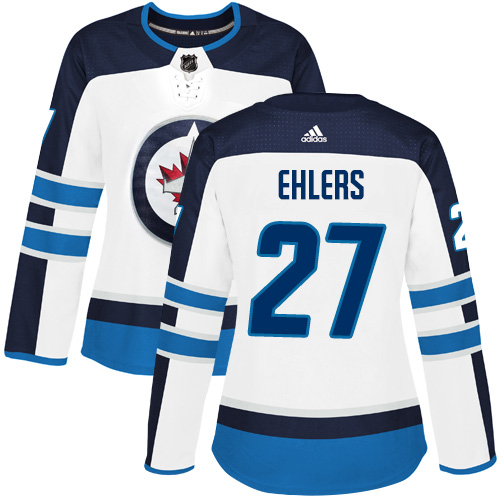 Adidas Winnipeg Jets #27 Nikolaj Ehlers White Road Authentic Womens Stitched NHL Jersey Adidas Winnipeg Jets #27 Nikolaj Ehlers White Road Authentic Womens Stitched NHL Jersey