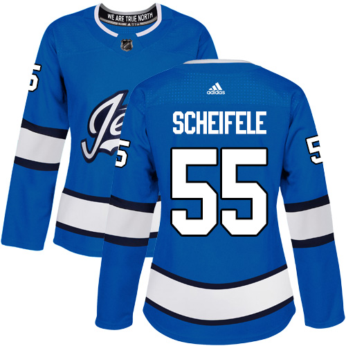 Adidas Winnipeg Jets #55 Mark Scheifele Blue Alternate Authentic Womens Stitched NHL Jersey Adidas Winnipeg Jets #55 Mark Scheifele Blue Alternate Authentic Womens Stitched NHL Jersey