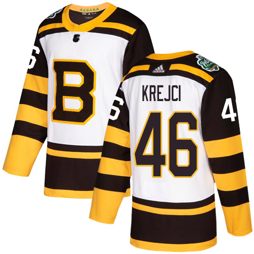 Adidas Boston Bruins #46 David Krejci White Authentic 2019 Winter Classic Youth Stitched NHL Jersey Adidas Boston Bruins #46 David Krejci White Authentic 2019 Winter Classic Youth Stitched NHL Jersey