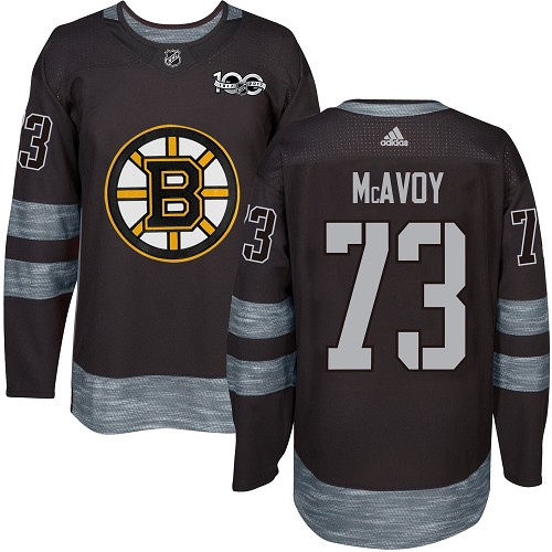 Adidas Boston Bruins #73 Charlie McAvoy Black 1917-2017 100th Anniversary Stitched NHL Jersey Adidas Boston Bruins #73 Charlie McAvoy Black 1917-2017 100th Anniversary Stitched NHL Jersey