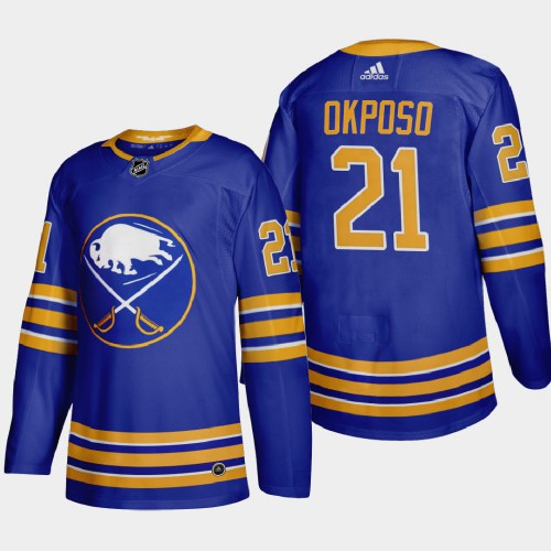 Buffalo Sabres #21 Kyle Okposo Mens Adidas 2020-21 Home Authentic Player Stitched NHL Jersey Royal Blue Buffalo Sabres #21 Kyle Okposo Mens Adidas 2020-21 Home Authentic Player Stitched NHL Jersey Royal Blue