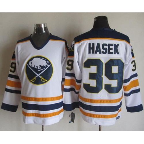 Buffalo Sabres #39 Dominik Hasek White CCM Throwback Stitched NHL Jersey Buffalo Sabres #39 Dominik Hasek White CCM Throwback Stitched NHL Jersey