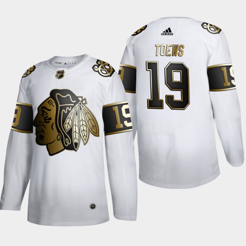 Chicago Blackhawks #19 Jonathan Toews Mens Adidas White Golden Edition Limited Stitched NHL Jersey Chicago Blackhawks #19 Jonathan Toews Mens Adidas White Golden Edition Limited Stitched NHL Jersey